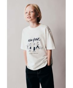 Zara Футболка new york , Цвет: Белый, Размер: 6-7 лет (120 см)