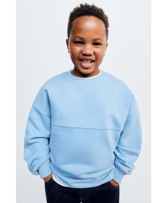 Zara   true neutrals вышитый свитшот , Цвет: Синий, Размер: 6-7 лет (120 см)