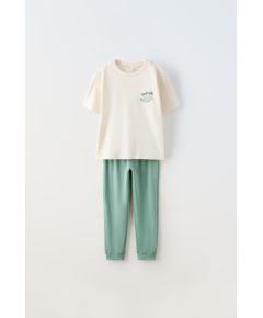 Zara    6-14 лет / пижамы с рисунком машины , Цвет: Зеленый, Размер: 6-7 лет (120 см)