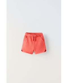 Zara Бермуды с вышитым слоганом и отделкой , Цвет: Красный, Размер: 1½ лет (86 см)