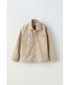 Zara Рабочая рубашка canvas worker , Цвет: Бежевый, Размер: 6-7 лет (120 см)