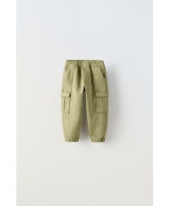 Zara Брюки comfort cargo trousers , Цвет: Зеленый, Размер: 1½ лет (86 см)