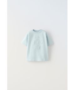 Zara Футболка с коротким рукавом и круглым вырезом, Цвет: Синий, Размер: 1½ лет (86 см)