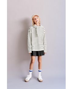 Zara Полосатая футболка тяжелого веса , Цвет: Черный, Размер: 6-7 лет (120 см)