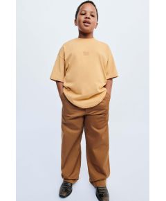 Zara Футболка с вышивкой true neutrals , Цвет: Оранжевый, Размер: 6-7 лет (120 см)