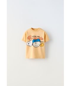 Zara Футболка snoopy peanuts™ , Цвет: Жёлтый, Размер: 9-12 месяцев (80 см)