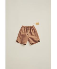 Zara Timelesz - льняные и хлопковые бермуды , Цвет: Коричневый, Размер: 1½ лет (86 см)