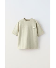 Zara Футболка с вышитыми полосками , Цвет: Зеленый, Размер: 6-7 лет (120 см)