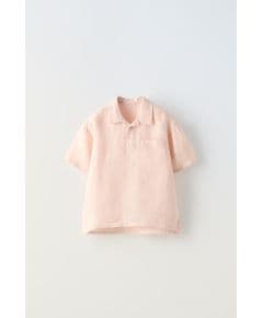 Zara Рубашка-поло из льна , Цвет: Розовый, Размер: 1½ лет (86 см)