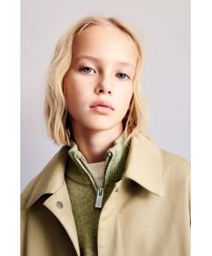 Zara Кофта с высоким воротником на молнии, Цвет: Зеленый, Размер: 6-7 лет (120 см)