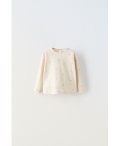 Zara Футболка snail t-shirt , Цвет: Бежевый, Размер: 3-6 месяцев (68 см)