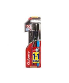 Зубная щетка Colgate Micro Sensitive Black Slim Soft 1+1 бесплатно