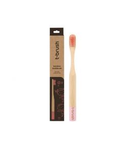 T-Brush Bamboo Kids Tooth Soft Brush Pink натуральная зубная розовая щётка