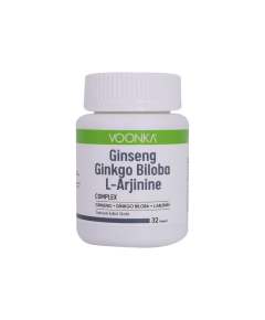 Voonka Ginseng Ginkgo Biloba L-Arginine 32 Капсулы