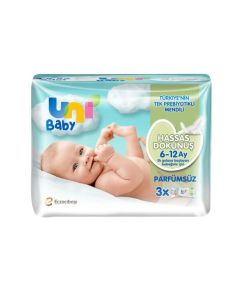 Влажные салфетки Uni Baby Sensitive Touch, 3x52 шт.