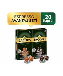 Jacobs Espresso Capsule Coffee Advantage Set 2 x 10 Capsules