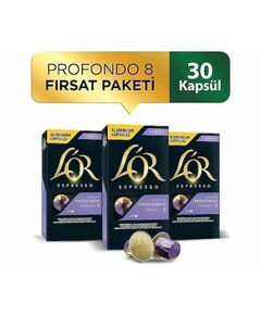 L'Or Lungo Proforondo Интенсивность 8 Nespresso Compatible Capsule Coffee Pack 10 шт. X 3 Пакеты