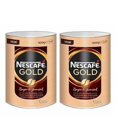 Nescafe Gold 900 Gr 2 упаковка жестяная банка растворимого кофе