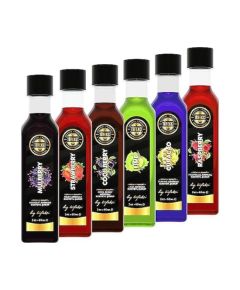 От Tüfekcicious Coffee, Cake and Cocktail Syrop Package (лайм, Raspion, Strawberry, Karadut, Blue Curacao Cool Berry) 6x60ml