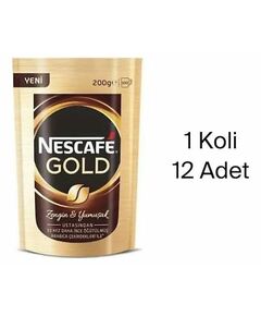 Nescafe Gold 200 gr 12 упаковка Eco Package Растворимый кофе