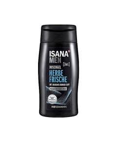 Isana Men Herb Fresh Освежающий 3 в 1 Душ-гель для Волос, Лица и Тела 300 мл