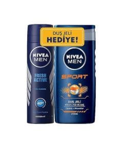 Nivea Men Fresh Active Дезодорант-спрей 150 мл + Nivea Men Sport Гель для душа 250 мл