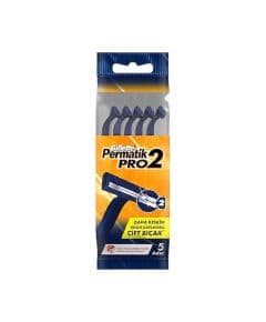 Gillette Permatik Pro2 Бритва для одноразового использования в пакете, 5 штук