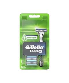 Бритва Gillette Sensor3 Sensitive с 6 запасными лезвиями