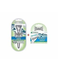 Wilkinson Sword Quattro Titanium Система бритвы и 1 запасная насадка