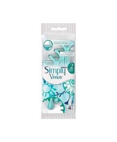 Gillette Simply Venus 2, одноразовые бритвы, 4 штуки в упаковке