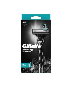 Бритва Gillette Mach3 Charcoal с 2 запасными картриджами