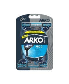 Arko Men Pro 3 Трехлезвийные бритвы, 6 штук