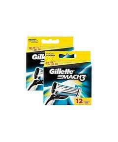 Gillette Mach3 12-штучный 2 комплекта запасных бритвенных лезвий