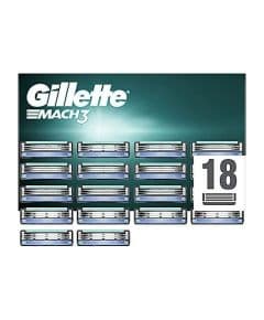 Gillette Mach 3 сменные бритвенные лезвия, 18 штук