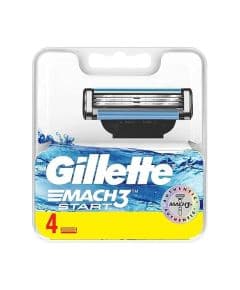 Gillette Mach3 Start запасные бритвенные лезвия, 4 штуки