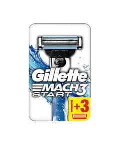 Gillette Mach3 Start бритва с тремя запасными лезвиями