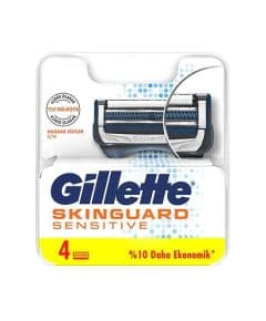 Gillette Skinguard Sensitive 4-штуки, запасные бритвенные лезвия