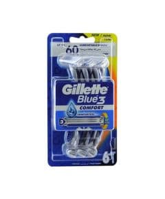 Gillette Blue3 Comfort Одноразовый бритвенный станок, 6 штук