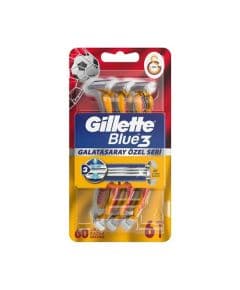 Gillette Blue3 6-штучный набор бритв Galatasaray для болельщиков