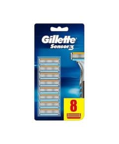 Gillette Sensor3 Запасные бритвенные лезвия, 8 шт.