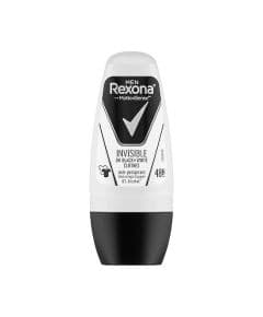 Rexona Men Invisible на черном + белом, мужской дезодорант-ролик 50 мл