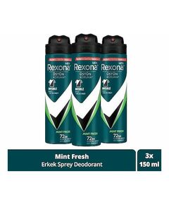 Rexona Men Мужской Спрей-Дезодорант Natural Fresh Mint 72 часа Бесперебойной Высокой Защиты 150 Мл Х3