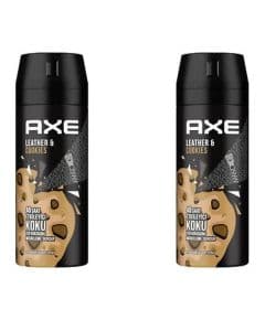 Axe Кожа и Печенье Мужской Дезодорант-Спрей 150 мл, 2 Штуки