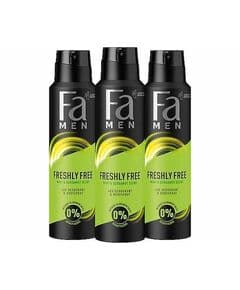 Дезодорант-спрей Fa Men Freshly Free Mint & Bergamot 150 мл, 3 штуки