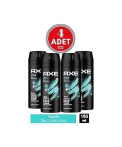 Дезодорант Axe Men Apollo 150 мл x 4 штуки