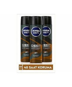 Nivea Men Deep Dimension Espresso Мужской Дезодорант 150 мл X3 Штук, 48-часовая Антиперспирантная Защита