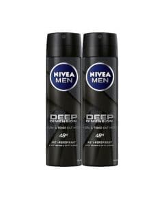 Nivea Men Deep Dimension Активированный уголь 150 ml, 2 штуки дезодорант-спрей