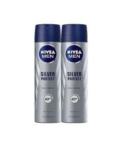 Nivea Men Silver Protect 150 мл, 2 штуки дезодорант-спрей