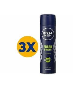 Nivea Men Fresh Power 150 мл, 3 штуки Део-спрей