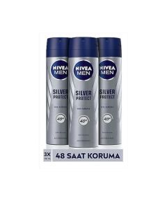 Nivea Men Silver Protect 150 мл, 3 штуки дезодорант-спрей